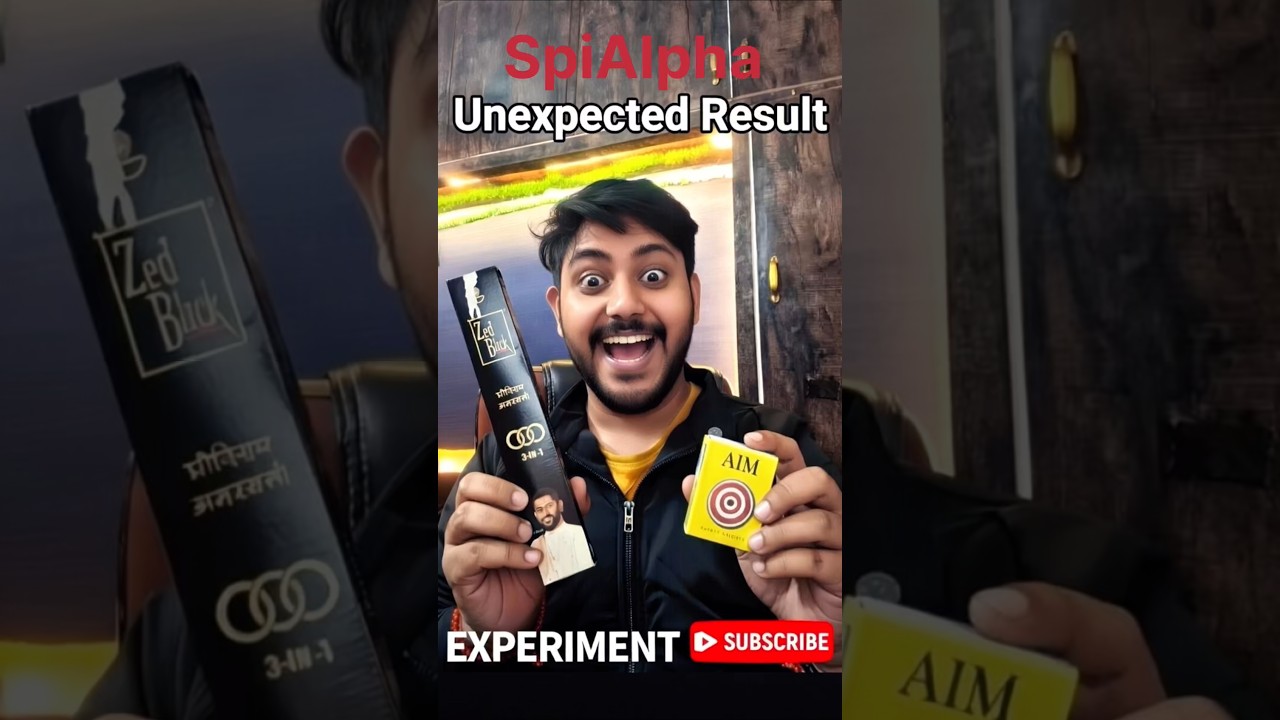 👉 Unexpected Smoke Reaction 🤯 | Easy Science | Spi Alpha 