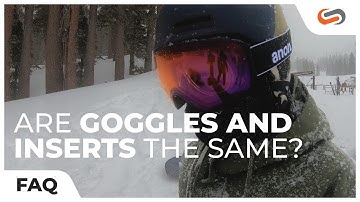 Are Prescription Snow Goggles and Inserts the Same Thing?