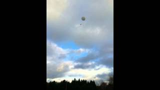 Weather Balloon launch on a windy day