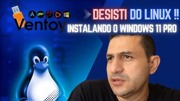 Como formatar um PC com o Linux e Instalar o Windows Passo a Passo | Com Pen drive de Boot VENTOY