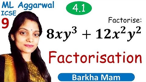 Factorisation Exercise 4.1 Q 1 | Class 9 Maths ICSE | ML Aggarwal Solutions