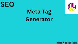 How To Use Meta Tags Generator Tool The Ultimate Guide to SEO Optimization for YouTube Videos screenshot 3