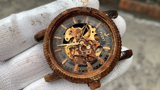Реставрация Ржавых механических часов | Часовщик ремонтирует старые часы