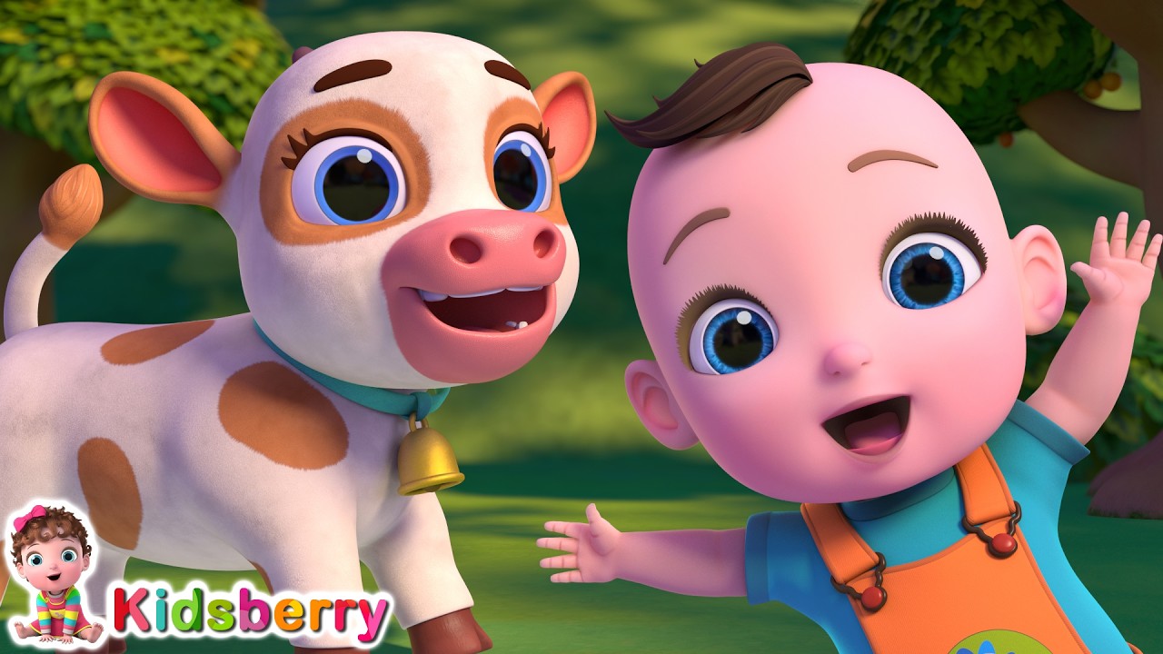 Guess the Animal by Sound 🐶🐮 | Animal Sounds Song | Kidsberry Nursery Rhymes & Baby Songs