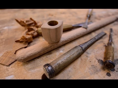 Woodworking, Hand Carved Tobacco Pipe, How To