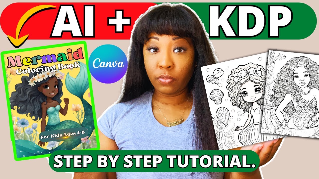 Create a Kids KDP COLORING BOOK to sell using CANVA AI (Step by Step