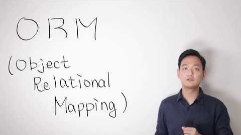 ORM의 구성 요소 3가지