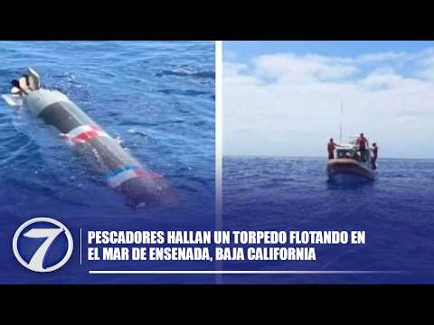 Fishermen discover torpedo floating in the Sea of Ensenada, Baja California