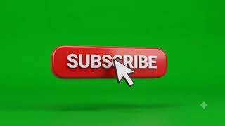 Subscribe Button Green Screen | 90° Spin Subscribe Animation | No Copyright | 4K Chroma Key