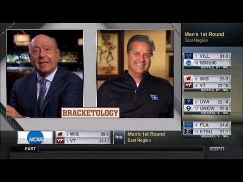 John Calipari Interview on Bracketology (ESPN) - 2017 NCAA Tournament