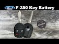 How To Replace 2011 - 2016 Ford F-250 Key Fob Battery - Change Replacement F250 Remote Key Batteries