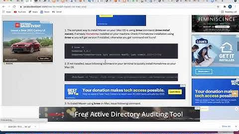 How to install Java and Maven on a Mac