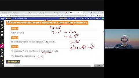 1.5 Inverse Functions and Logarithms
