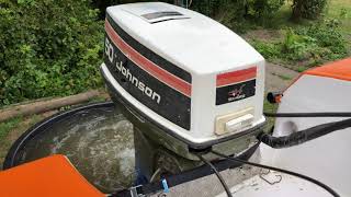 1975 Johnson 50HP trial  run 2