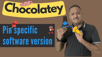 Pin software version using #Chocolatey