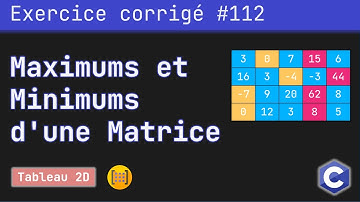 Exercice corrigé 112 : Déterminer le max et le min des lignes et colonnes d