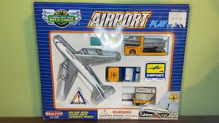 RARE* Daron Realtoy International Airlines 747 Airport Playset