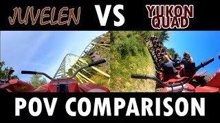 Juvelen VS Yukon Quad | Onride POV Comparison by ParksAndFunfair 124 views 4 months ago 2 minutes, 2 seconds