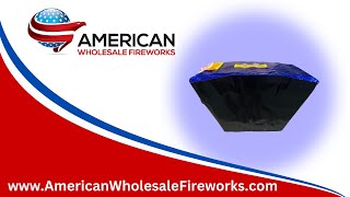 Cake - 49s Z & Fan Shape Red Crossette - PCA037 ... Available at American Wholesale Fireworks!