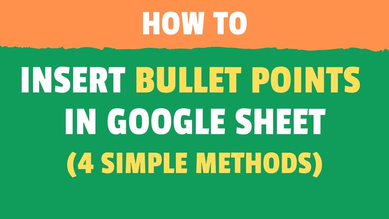 command for bullet point on google slides