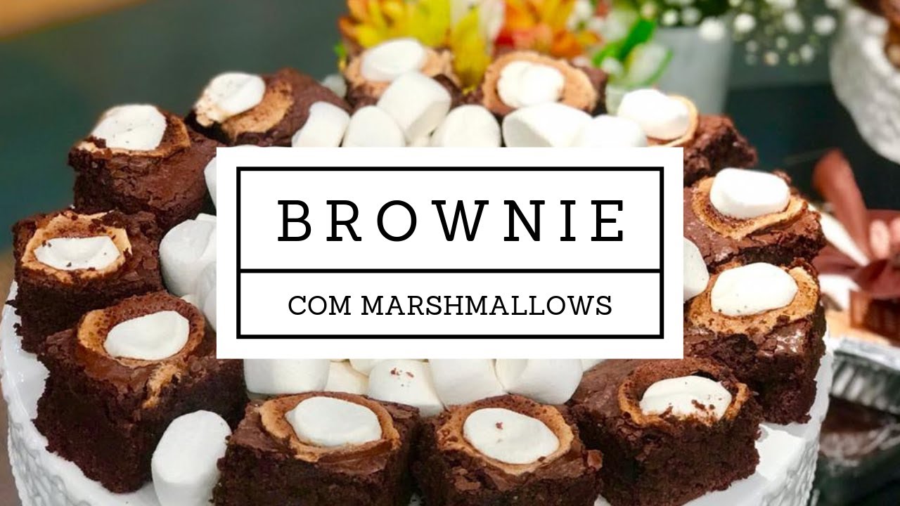 BROWNIE DE MARSHMALLOW RECEITA FÁCIL E SABOROSA