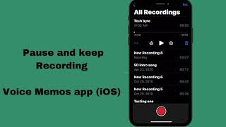 Pause and Record using the Voice Memos app on iOS screenshot 4