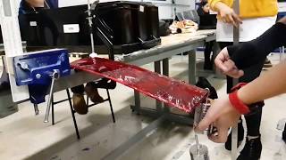 Design 1  Aerospace wing bending test fail in slow motion