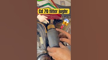 Who is missing the air filter of CD 70? You try this method #bike #youtubeshorts