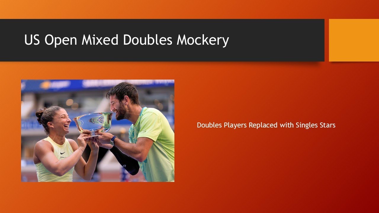 Mixed Doubles Tennis US Open Mockery - YouTube