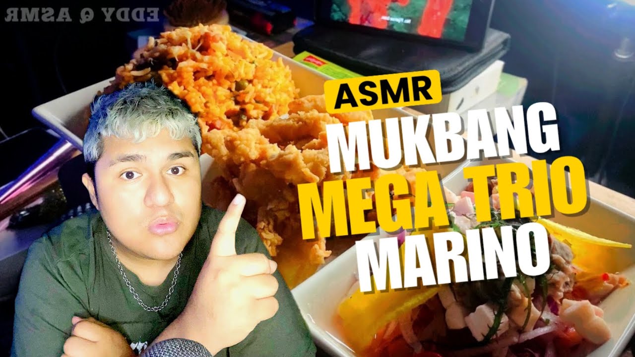ASMR ESPAÑOL MUKBANG TRIO MARINO - De trabajar a estudiar y ser el MEJOR 