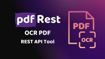 pdfRest OCR PDF - REST API Tool