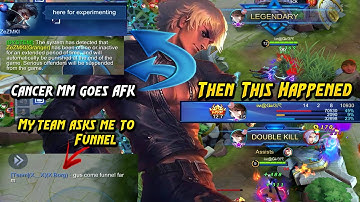 Can You Hyper Carry With Gusion With An AFK  MM? | Mobile Legends Bang Bang