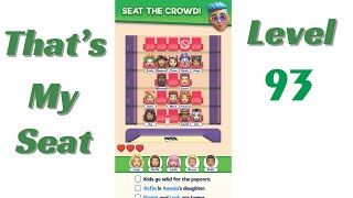 That's My Seat Level 93 Walkthrough | Puzzle Game Solution by SolutionGuruji