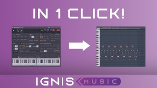 FL Studio: arpeggiator pattern to MIDI in one CLICK!