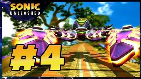 Sonic Unleashed Walkthrough Gameplay Part 4: A Boss Battle with The Egg Beetle! - Xbox 360