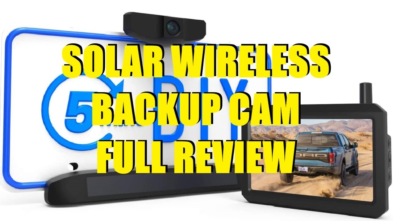 1 Upgrade Solar Wireless Backup Camera for Truck, AUTO-VOX 3Mins