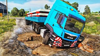 Trucks vs Pothole | BeamNG.DRIVE