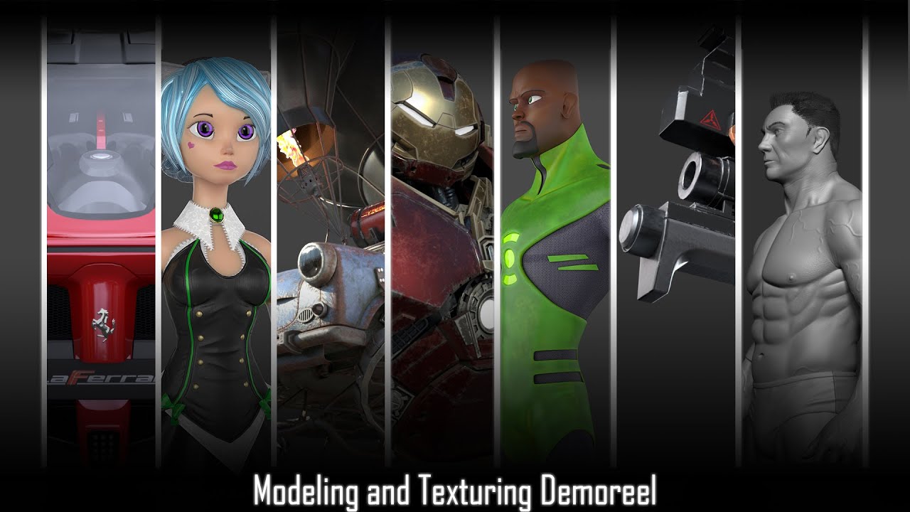 Modeling & Texturing Demo Reel 2021 - YouTube