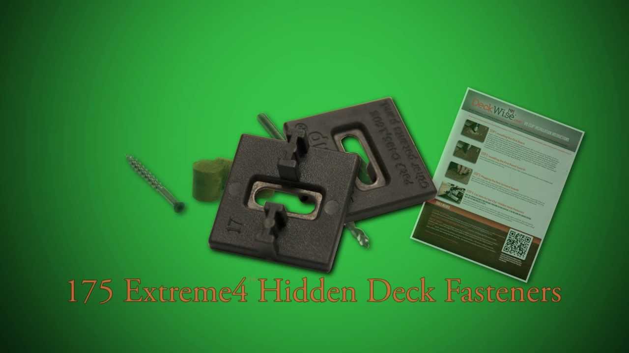 Ipe Clip® Extreme4™ Black Hidden Deck Fasteners YouTube