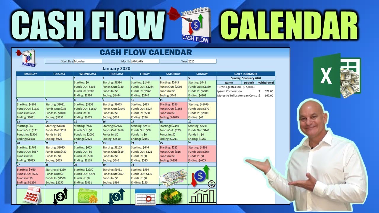 How To Create Your Own Cash Flow Calendar In Excel [Full Training