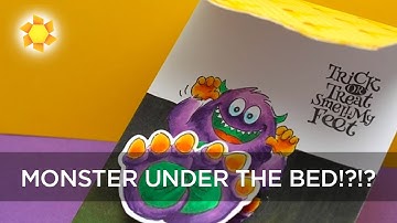 MONSTER UNDER THE BED!?!? Action Wobble Card