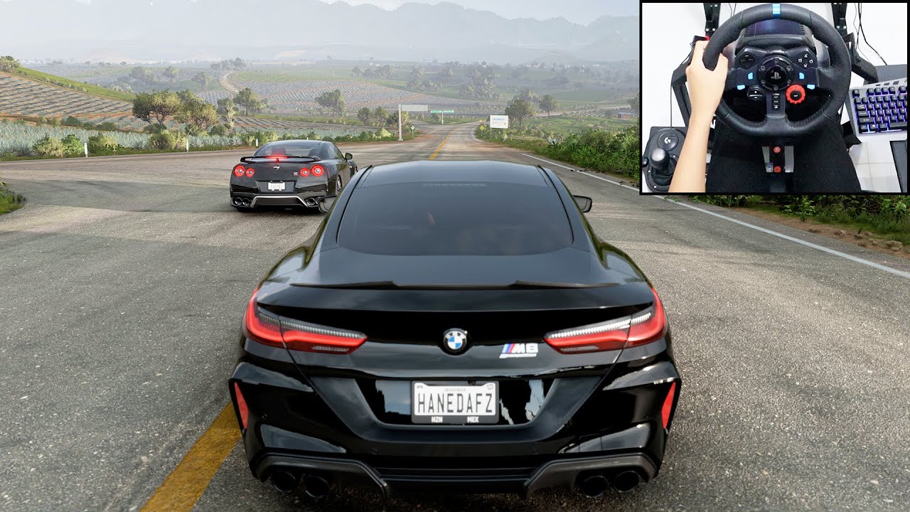 BMW M8 & Nissan GT-R - Forza Horizon 5 | Logitech g29 gameplay - YouTube