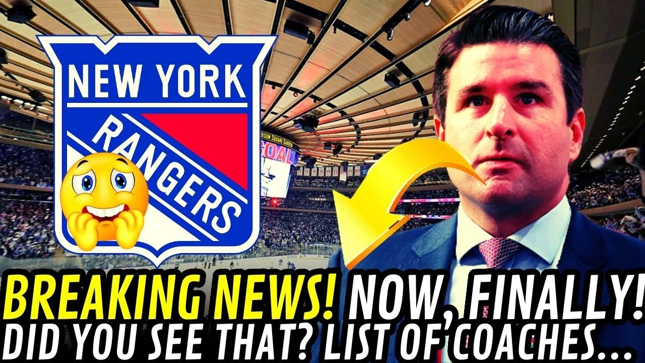🔥TODAY NEW YORK RANGERS NEWS! NHL BREAKING NEWS! NOW, FINALLY!! DID YOU