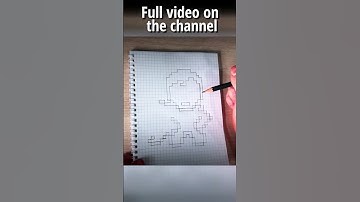 (I draw and color to relaxing music ) How to draw PIXEL SUPER MAN