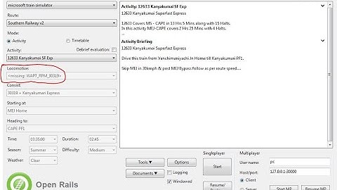 Open Rail Missing File Problem Solved ! MSTS Add Locomotive Wdg 4d