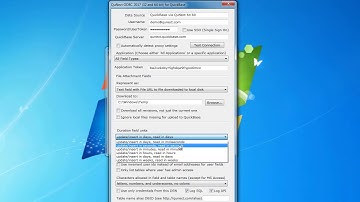 QuNect ODBC for QuickBase DSN Configuration Dialog