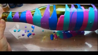 Glass Bottle Art Painting | How To With Lydia May