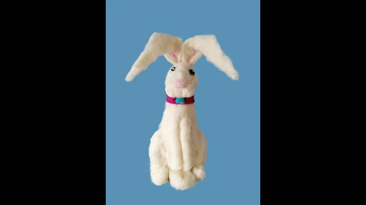 Making a needle felted hare
