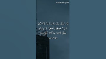 سورة آل عمران ( ١٠٦- ١٠٨) / ياسر الدوسري