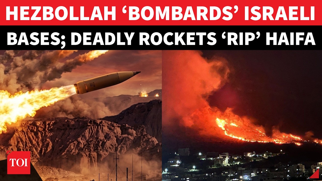 Hezbollah ‘HAMMERS’ Israeli Bases, Rains Rockets On Haifa After IDF Strikes As Iran War Widens